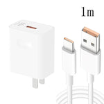 HW-66W ชาร์จเร็ว USB 66W สำหรับเดินทาง + สายข้อมูล USB เป็น Type-C ชาร์จเร็ว, ปลั๊ก US, ปลั๊ก US(1m), ปลั๊ก US(1.5m), ปลั๊ก US(2m)