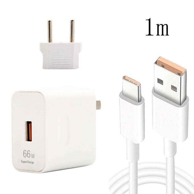 ชาร์จเร็ว USB 66W สำหรับเดินทาง พร้อมหัวแปลงปลั๊ก EU + สายข้อมูล USB 6A เป็น Type-C ชาร์จเร็ว, ปลั๊ก EU, ปลั๊ก EU(1m), ปลั๊ก EU(1.5m), ปลั๊ก EU(2m)