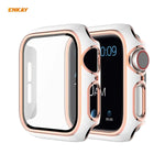 เคส PC ชุบเคลือบเต็มจอ ENKAY Hat-Prince พร้อมฟิล์มกระจกนิรภัยสำหรับ Apple Watch Series 6 / 5 / 4 / SE 40 มม.