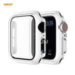 เคส PC ชุบเคลือบเต็มจอ ENKAY Hat-Prince พร้อมฟิล์มกระจกนิรภัยสำหรับ Apple Watch Series 6 / 5 / 4 / SE 40 มม.