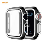 เคส PC ชุบเคลือบเต็มจอ ENKAY Hat-Prince พร้อมฟิล์มกระจกนิรภัยสำหรับ Apple Watch Series 6 / 5 / 4 / SE 40 มม.