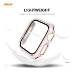 เคส PC ชุบเคลือบเต็มจอ ENKAY Hat-Prince พร้อมฟิล์มกระจกนิรภัยสำหรับ Apple Watch Series 6 / 5 / 4 / SE 40 มม.