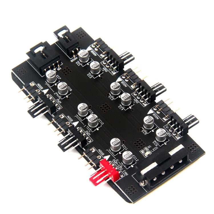 ตัวขยาย HUB PWM / ARGB 1 ถึง 6 อินเทอร์เฟซ IDE, 1 ถึง 6