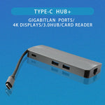WS-11 ตัวแปลงอะแดปเตอร์ Type-C 8 ใน 1 เป็น HDMI + VGA + SD + TF + RJ45 + PD + 2 x USB3.0 HUB