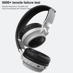หูฟังบลูทูธ 5.0 สเตอริโอ HiFi พับได้ พร้อมไฟ LED และไมโครโฟน รองรับการ์ด TF / AUX 3.5 มม.