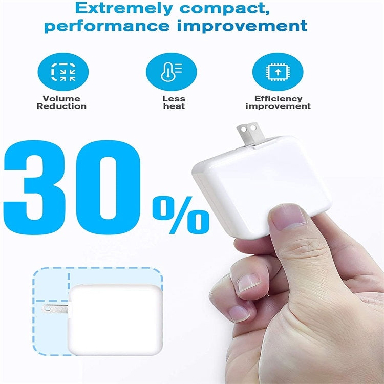 อะแดปเตอร์จ่ายไฟพกพา 30W USB-C / Type-C พร้อมสายชาร์จ USB-C / Type-C 1.8 ม., ปลั๊ก US 30W, ปลั๊ก EU 30W, ปลั๊ก UK 30W, ปลั๊ก AU 30W