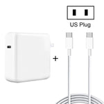 96W USB-C / Type-C Power Adapter Portable Charger with 1.8m USB-C / Type-C to USB-C / Type-C Charging Cable,, 96W UK Plug, 96W AU Plug, 96W US Plug, 96W EU Plug