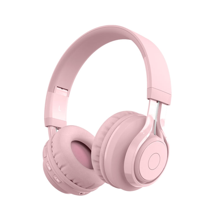 BT06C หูฟังบลูทูธ 5.0 ไร้สายสำหรับเด็กน่ารัก พร้อมไมโครโฟน ไฟ LED รองรับ Aux-in