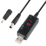 สายแปลง KWS-912V USB Boost Converter DC 5V เป็น 9V 12V พร้อมปลั๊ก 3.5x1.35mm, 5V เป็น 9V / 12V