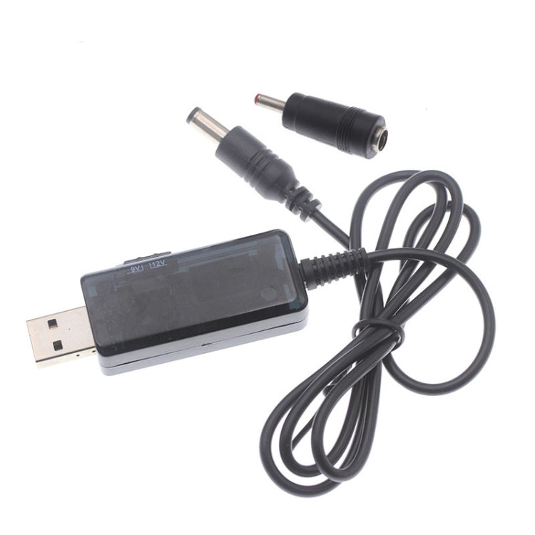 สายแปลง KWS-912V USB Boost Converter DC 5V เป็น 9V 12V พร้อมปลั๊ก 3.5x1.35mm, 5V เป็น 9V / 12V