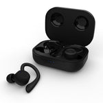 T20 TWS หูฟังไร้สายบลูทูธแบบเกี่ยวหู สำหรับกีฬา พร้อมกล่องชาร์จ กันน้ำ IPX6 หูฟังตัดเสียงรบกวน