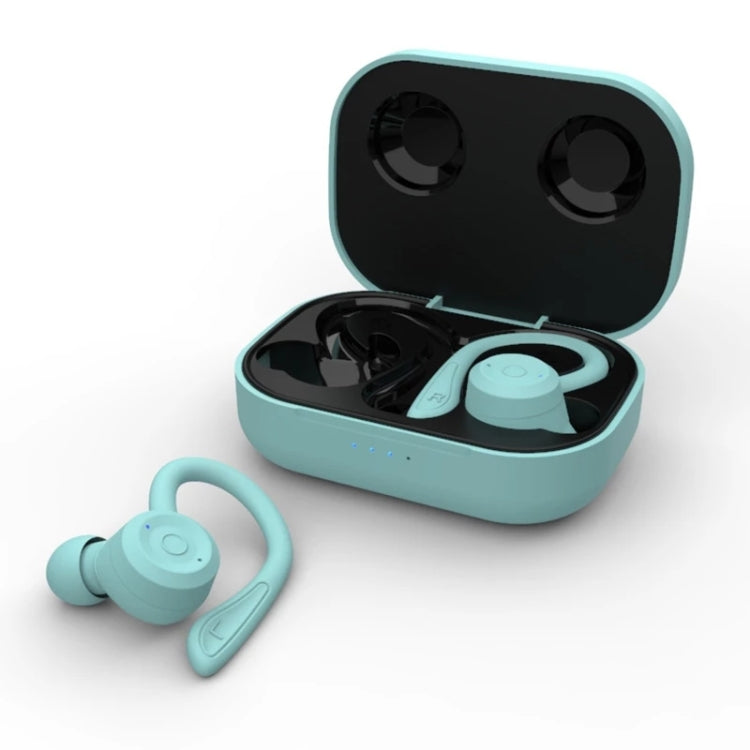 T20 TWS หูฟังไร้สายบลูทูธแบบเกี่ยวหู สำหรับกีฬา พร้อมกล่องชาร์จ กันน้ำ IPX6 หูฟังตัดเสียงรบกวน