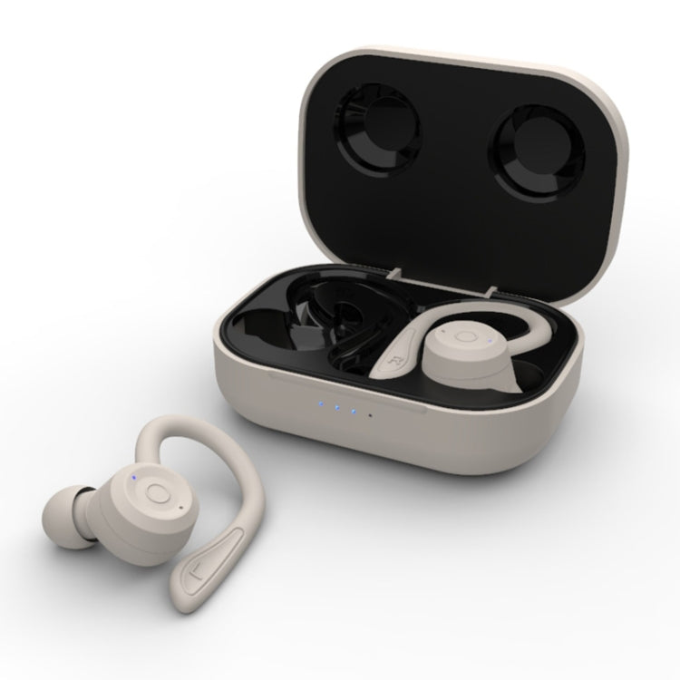 T20 TWS หูฟังไร้สายบลูทูธแบบเกี่ยวหู สำหรับกีฬา พร้อมกล่องชาร์จ กันน้ำ IPX6 หูฟังตัดเสียงรบกวน
