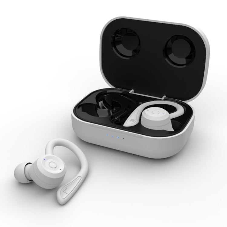 T20 TWS หูฟังไร้สายบลูทูธแบบเกี่ยวหู สำหรับกีฬา พร้อมกล่องชาร์จ กันน้ำ IPX6 หูฟังตัดเสียงรบกวน