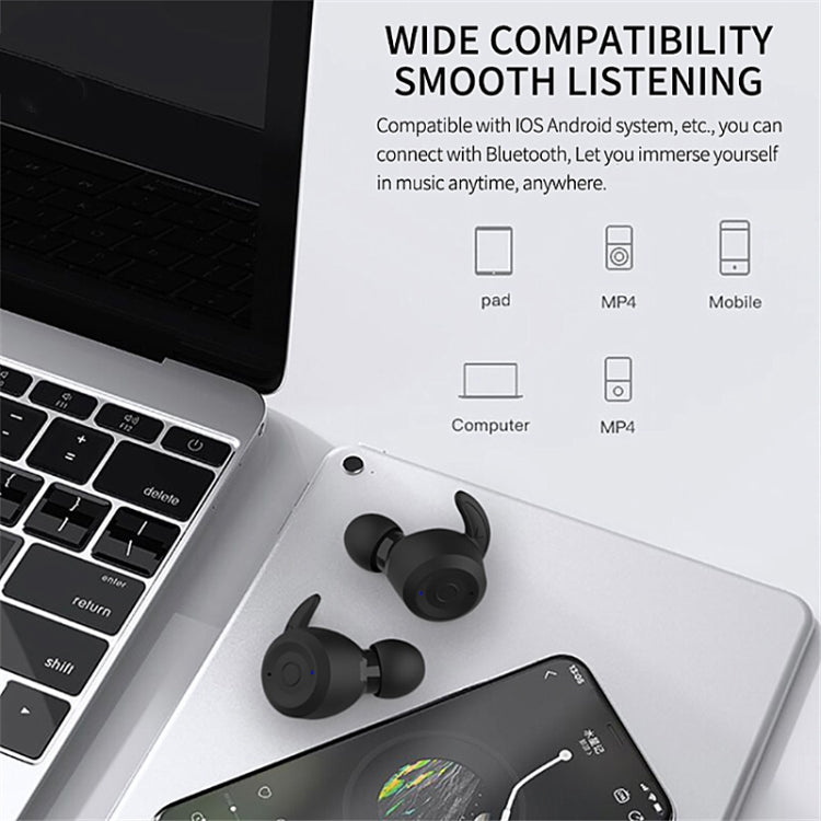 T20 TWS หูฟังไร้สายบลูทูธแบบเกี่ยวหู สำหรับกีฬา พร้อมกล่องชาร์จ กันน้ำ IPX6 หูฟังตัดเสียงรบกวน
