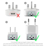 อะแดปเตอร์ไฟฟ้า 2 ชิ้น รุ่น XJ01 สำหรับชาร์จ iPad 10W 12W และ MacBook Series, EU Plug