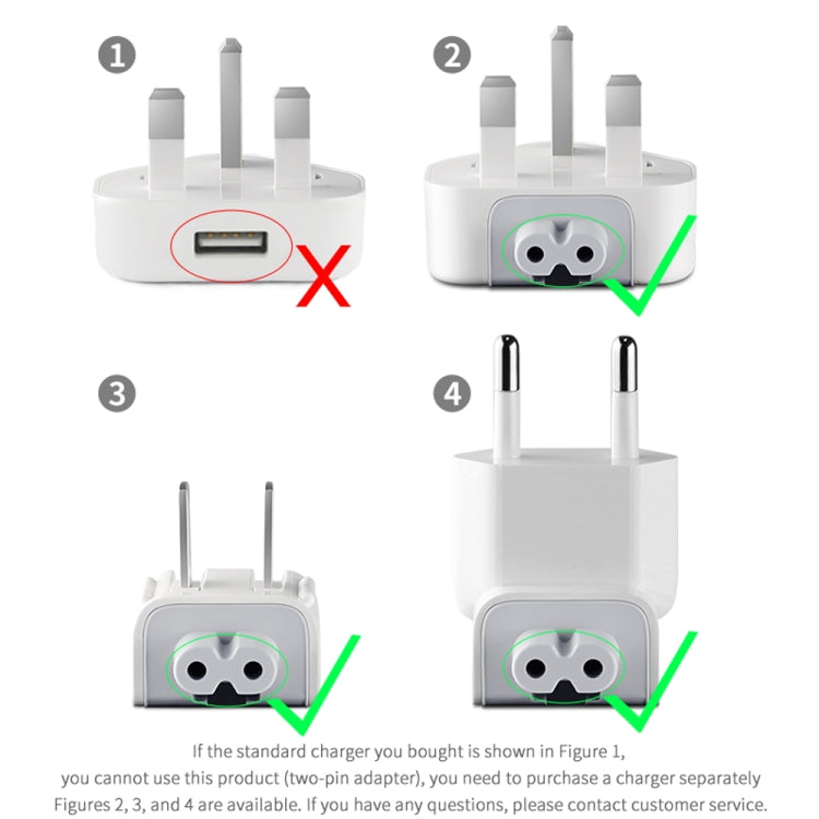 อะแดปเตอร์ไฟฟ้า 2 ชิ้น รุ่น XJ01 สำหรับชาร์จ iPad 10W 12W และ MacBook Series, EU Plug