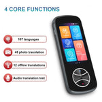 V10 เครื่องแปลภาษาสมาร์ทหน้าจอสัมผัส 3.0 นิ้ว รองรับ 107 ภาษา พร้อมแปลออฟไลน์และแปลภาพ