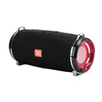 ลำโพงบลูทูธไร้สายเสียงเบส 3D สเตอริโอพร้อมไฟกระพริบ LED T&G TG192 รองรับ FM / การ์ด TF / USB