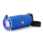 ลำโพงบลูทูธไร้สายเสียงเบส 3D สเตอริโอพร้อมไฟกระพริบ LED T&G TG192 รองรับ FM / การ์ด TF / USB