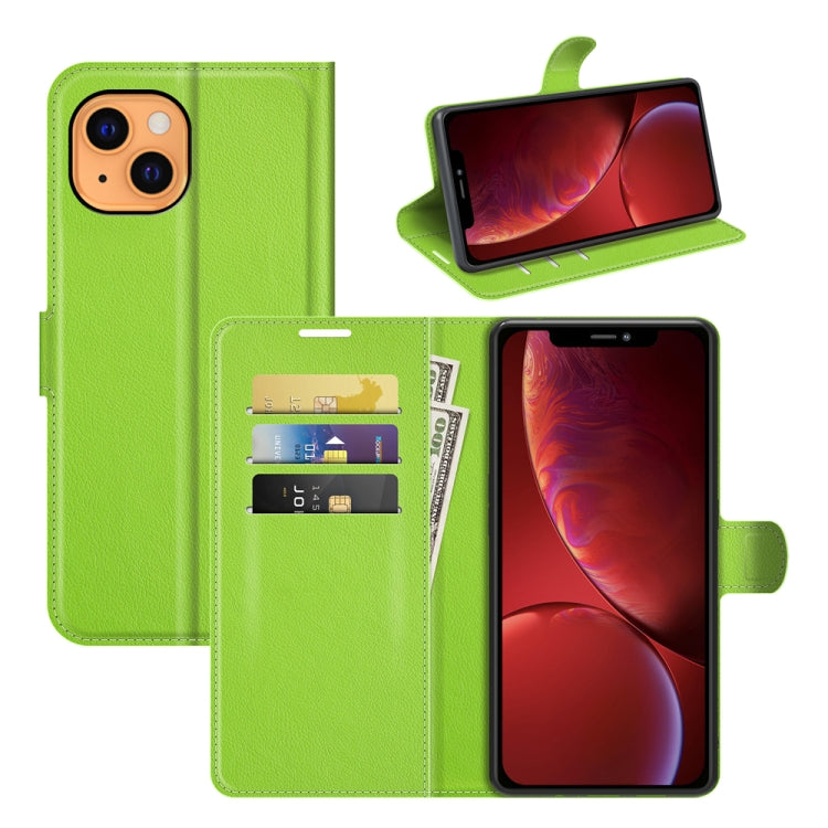 For iPhone 13 mini Litchi Texture Horizontal Flip Protective Case with Holder & Card Slots & Wallet, For iPhone 13 mini