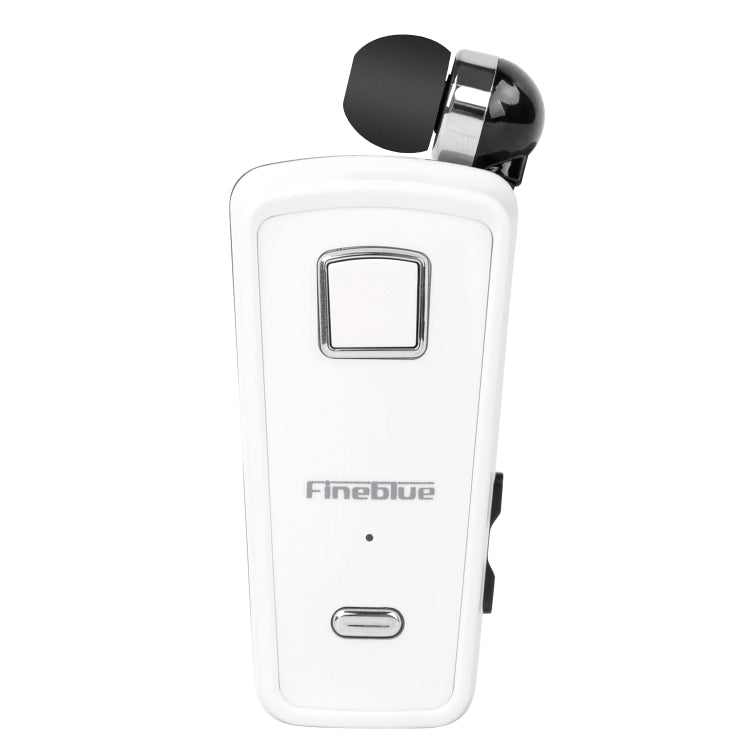 F980 หูฟังบลูทูธ CSR4.1 สายเก็บได้ เตือนสายเรียกเข้าแบบสั่น ป้องกันการโจรกรรม สีขาว