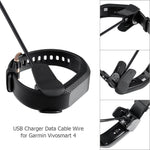 Plastic Charger for Garmin Vivosmart 4 Smartwatch, Data Cable, Replacement Cable, 1m