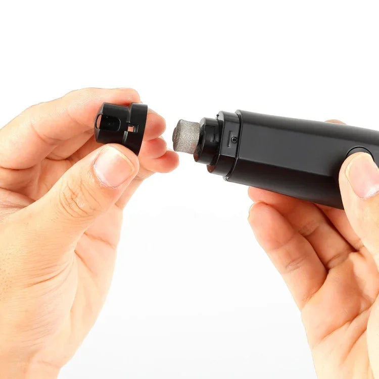 เครื่องเจียรเล็บสุนัขไฟฟ้าชาร์จ USB กรรไกรตัดเล็บไร้ความเจ็บปวด