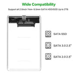 กล่องพกพา 2.5 นิ้ว SATA เป็น USB 3.1 Gen 2