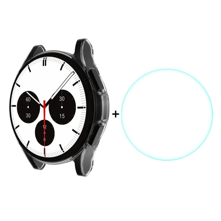 เคส TPU นุ่มใสคลุมเต็มรูปแบบ ENKAY Hat-Prince + ฟิล์มกระจกนิรภัย HD ใส สำหรับ Samsung Galaxy Watch4 Classic 42 มม., สำหรับ Samsung Watch4 Classic 46 มม.