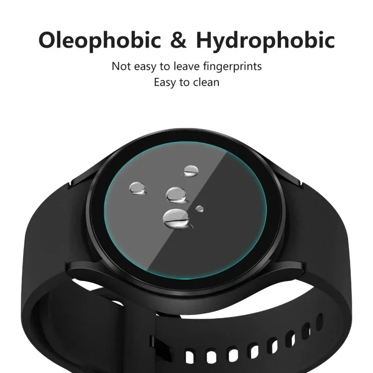 สำหรับ Samsung Galaxy Watch4 44 มม. ENKAY Hat-Prince ฟิล์มกระจกนิรภัยโค้งขอบ 2.15D 0.2 มม. 9H, 1 ชิ้น, 2 ชิ้น, 5 ชิ้น, 10 ชิ้น