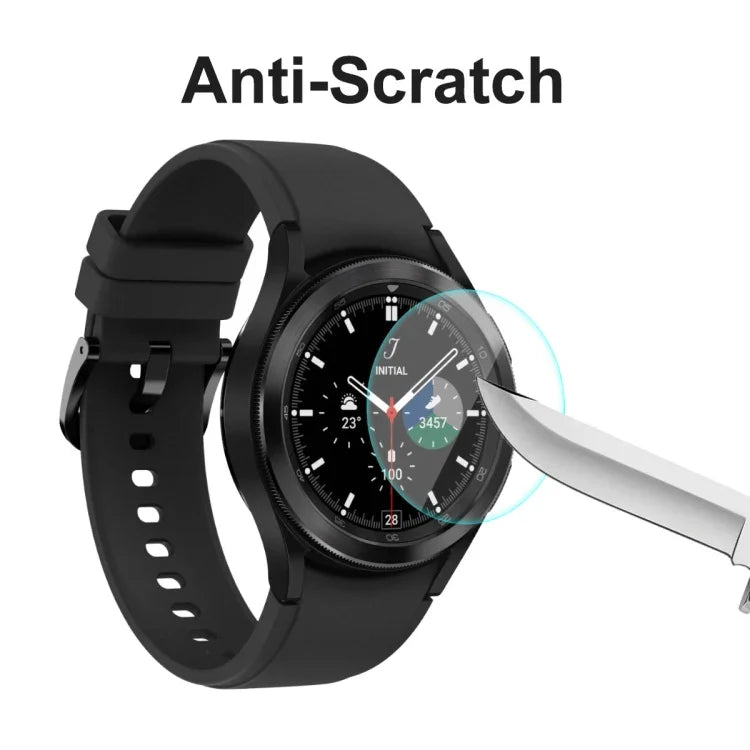 สำหรับ Samsung Galaxy Watch4 Classic 46 มม. ENKAY Hat-Prince ฟิล์มกระจกนิรภัยโค้งขอบ 2.15D 0.2 มม. 9H, 1 ชิ้น, 2 ชิ้น, 5 ชิ้น, 10 ชิ้น