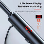 960 หูฟังสเตอริโอแบบคล้องคอแม่เหล็ก พร้อมจอแสดงผล LED รองรับการ์ด TF