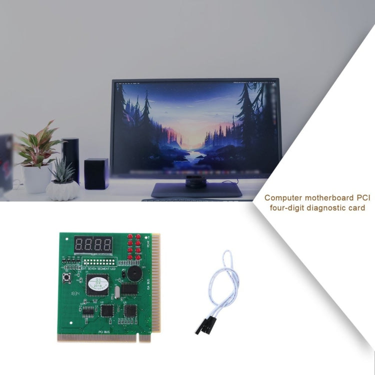 การ์ดวินิจฉัย PCI สี่หลักสำหรับทดสอบเมนบอร์ดคอมพิวเตอร์ 4 บิต