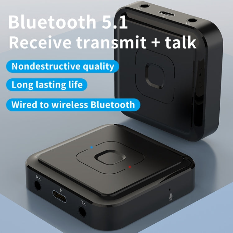 BT-22 ตัวรับและส่งสัญญาณบลูทูธ 5.1 2 in 1 รองรับการโทรด้วยเสียง, BT-22