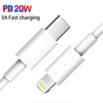 สายชาร์จและซิงค์ข้อมูลเร็ว PD20W USB-C / Type-C เป็น 8 Pin สำหรับ iPhone 13 / 12 Series ความยาว 1m, 1.5m, 2m
