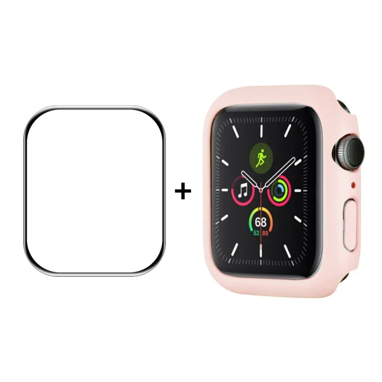 ฟิล์มกันรอยหน้าจอ HD PMMA ครอบคลุมเต็มจอ พร้อมกรอบ PC จาก ENKAY Hat-Prince สำหรับ Apple Watch Series 9 / 8 / 7 ขนาด 41 มม.