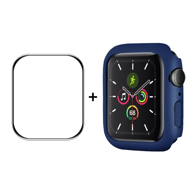ฟิล์มกันรอยหน้าจอ HD PMMA ครอบคลุมเต็มจอ พร้อมกรอบ PC จาก ENKAY Hat-Prince สำหรับ Apple Watch Series 9 / 8 / 7 ขนาด 41 มม.