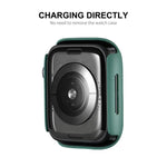 ฟิล์มกันรอยหน้าจอ HD PMMA ครอบคลุมเต็มจอ พร้อมกรอบ PC จาก ENKAY Hat-Prince สำหรับ Apple Watch Series 9 / 8 / 7 ขนาด 41 มม.