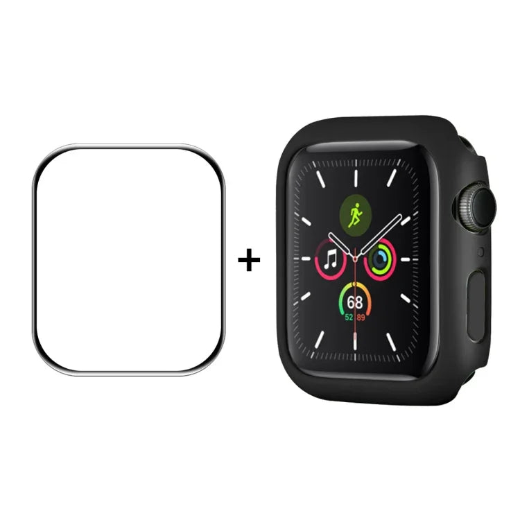 ฟิล์มกันรอยหน้าจอ HD PMMA ครอบคลุมเต็มจอ พร้อมกรอบ PC จาก ENKAY Hat-Prince สำหรับ Apple Watch Series 7 ขนาด 45 มม.