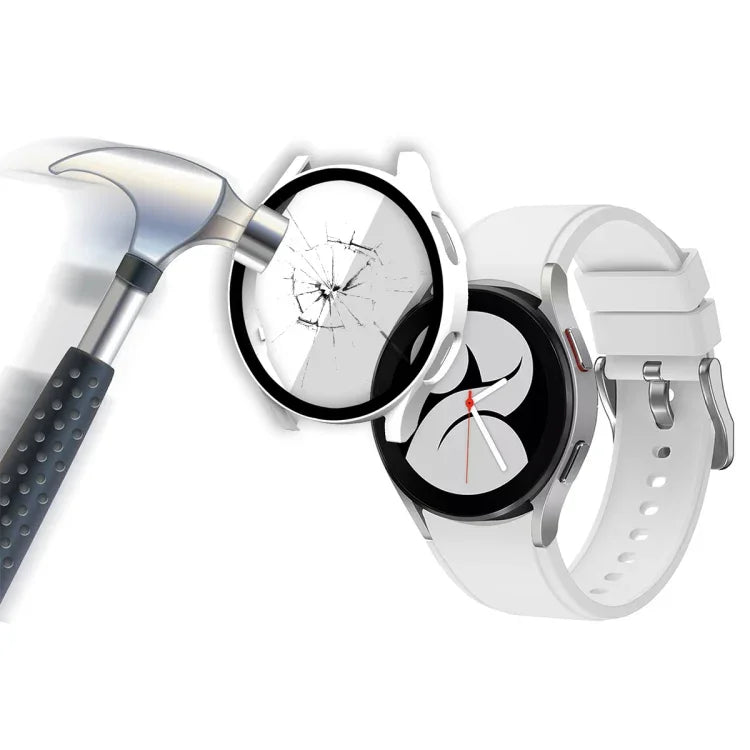 ENKAY Hat-Prince เคสคอมโพสิตกรอบ PC ครอบเต็มจอพร้อมฟิล์มกระจกนิรภัย สำหรับ Samsung Galaxy Watch4 40 มม.