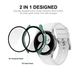 ENKAY Hat-Prince เคสคอมโพสิตกรอบ PC ครอบเต็มจอพร้อมฟิล์มกระจกนิรภัย สำหรับ Samsung Galaxy Watch4 40 มม.