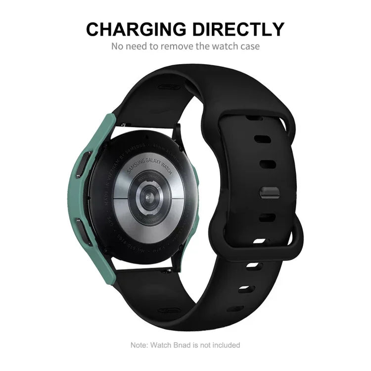 ENKAY Hat-Prince เคสคอมโพสิตกรอบ PC ครอบเต็มจอพร้อมฟิล์มกระจกนิรภัย สำหรับ Samsung Galaxy Watch4 40 มม.