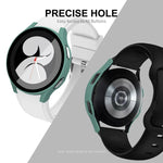 ENKAY Hat-Prince เคสคอมโพสิตกรอบ PC ครอบเต็มจอพร้อมฟิล์มกระจกนิรภัย สำหรับ Samsung Galaxy Watch4 40 มม.