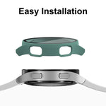 ENKAY Hat-Prince เคสคอมโพสิตกรอบ PC ครอบเต็มจอพร้อมฟิล์มกระจกนิรภัย สำหรับ Samsung Galaxy Watch4 40 มม.