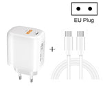 ที่ชาร์จเร็วพกพา CS-20W PD3.0 + QC3.0 พอร์ตคู่ พร้อมสายข้อมูล Type-C เป็น Type-C 3A, ที่ชาร์จ + สาย Type-C เป็น Type-C