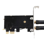 อะแดปเตอร์ TXB001 PCIE-1X เป็น NGFF-Ekey พร้อมเสาอากาศคู่