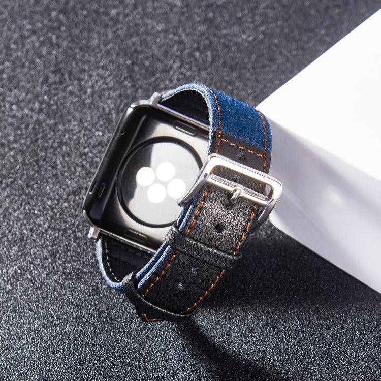 สายหนังพร้อมหัวล็อกสีเงิน สำหรับ Apple Watch Series 7 41 มม. / 6&SE&5&4 40 มม. / 3&2&1 38 มม., 7 45 มม. / 6&SE&5&4 44 มม. / 3&2&1 42 มม.