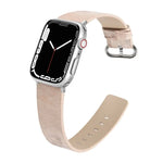 สายหนังลายหินอ่อนสำหรับ Apple Watch Series 7 41 มม. / 6&SE&5&4 40 มม. / 3&2&1 38 มม., 7 45 มม. / 6&SE&5&4 44 มม. / 3&2&1 42 มม.