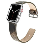 สายหนังลายหินอ่อนสำหรับ Apple Watch Series 7 41 มม. / 6&SE&5&4 40 มม. / 3&2&1 38 มม., 7 45 มม. / 6&SE&5&4 44 มม. / 3&2&1 42 มม.